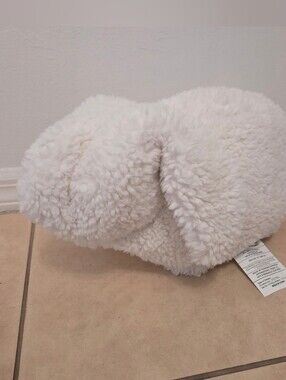 Pottery Barn Sherpa Bunny White Pillow Bunny